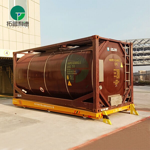 30T Battery Powered Rail Transfer Carts For Heavy Tank Transport