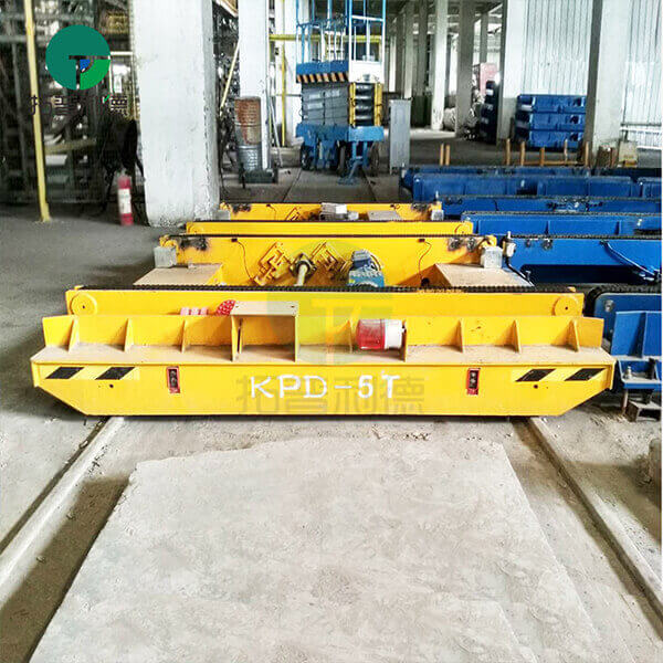 RGV Rail Guided Transfer Cart For Workshop Material Handling