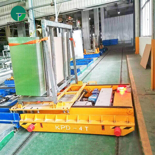 RGV Rail Guided Transfer Cart For Workshop Material Handling