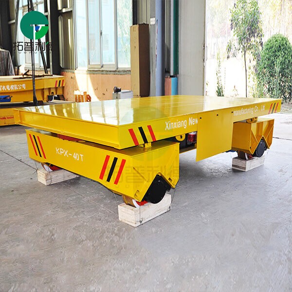 40 Ton Motorized Battery Operated Transport Cart With Lifting Deck