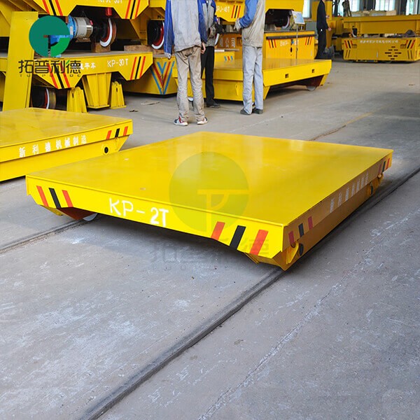 Workshop Cargo Handling Non-Power Rail Transfer Trolley 2 Ton
