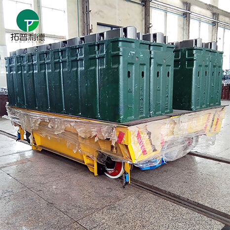 Mould Workshop Motorized Mold Transfer Trolley On Rail