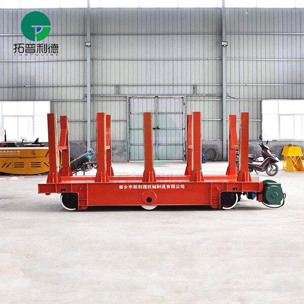 50 Ton Cable Power Steel Tube Transfer Trolley With U-Shaped Bracket