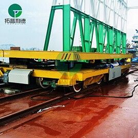 Shipyard Transporter Barge Material Transfer Car With Lifting Deck