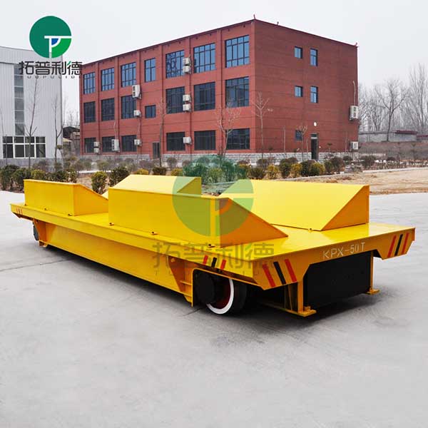 50 Tons Battery Power Aluminum Coil Transfer Trolley For Metal Products Industry