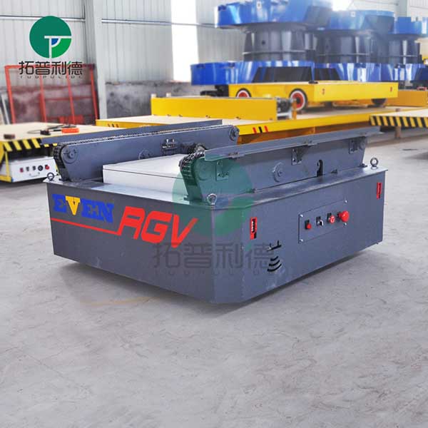 Automation Warehouse Material Handling Rail Guided Powered Trolley