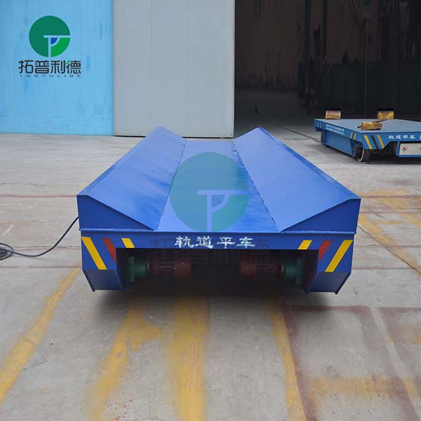 Plastic Industry Pipe Transfer Trolley On Track 10 Tons Electric Driven