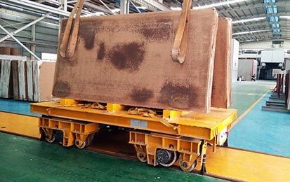 16 Tons Marble Slab Transfer Cart On Rail