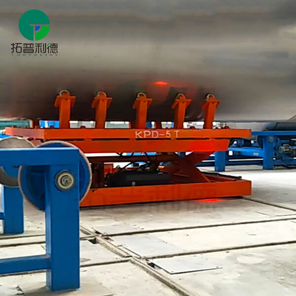 Roller Transfer Cart With Hydraulic Lifting