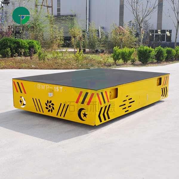Flatbed Transport Cart With Multidirectional Steering