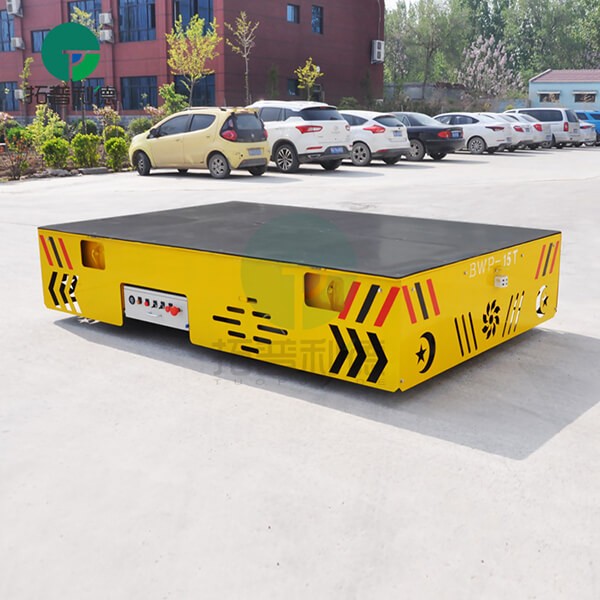 Flatbed Transport Cart With Multidirectional Steering