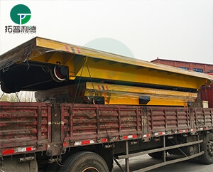 Battery Double Drive Rail Transfer Cart To Be Delivered