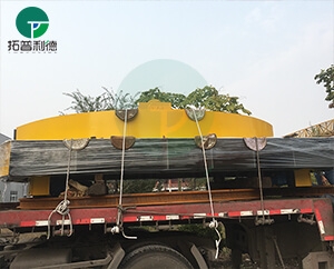 Industrial Transfer Cart Rail Turntable To Be Delivered