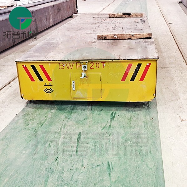 20T Trackless Transfer Trolley For Workshop Steel Structure Handling