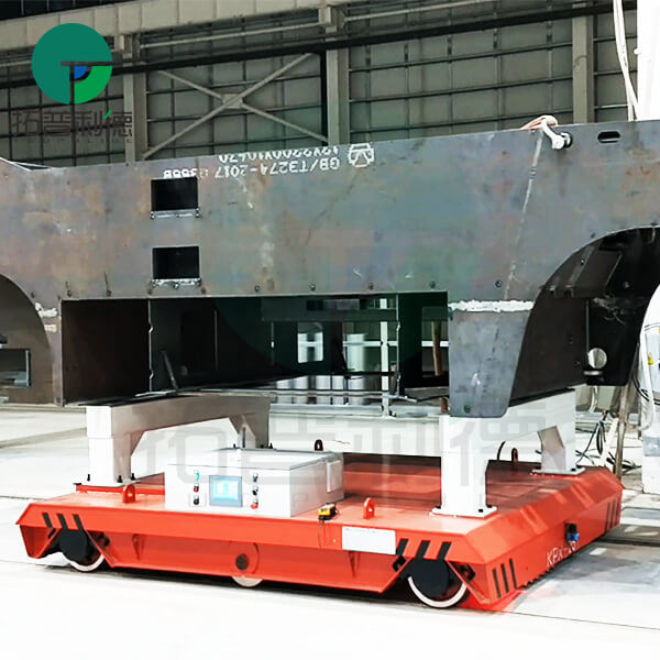Steel Beam Transportation Battery Driven 25T Rail Transfer Trolley