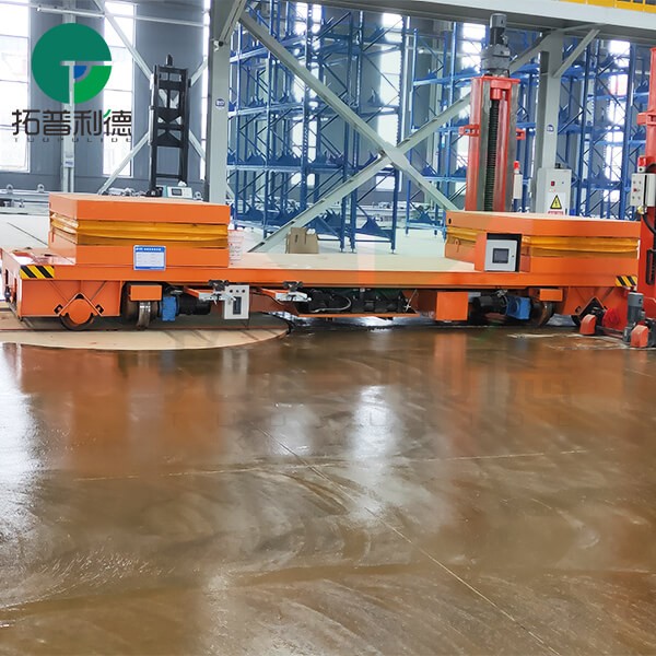 Battery Power Automated Cross Rail Transfer Cart With Hydraulic System