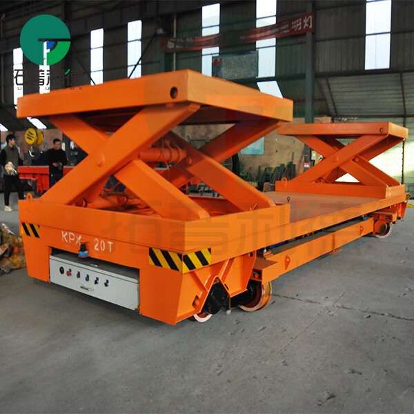 Battery Power Automated Cross Rail Transfer Cart With Hydraulic System