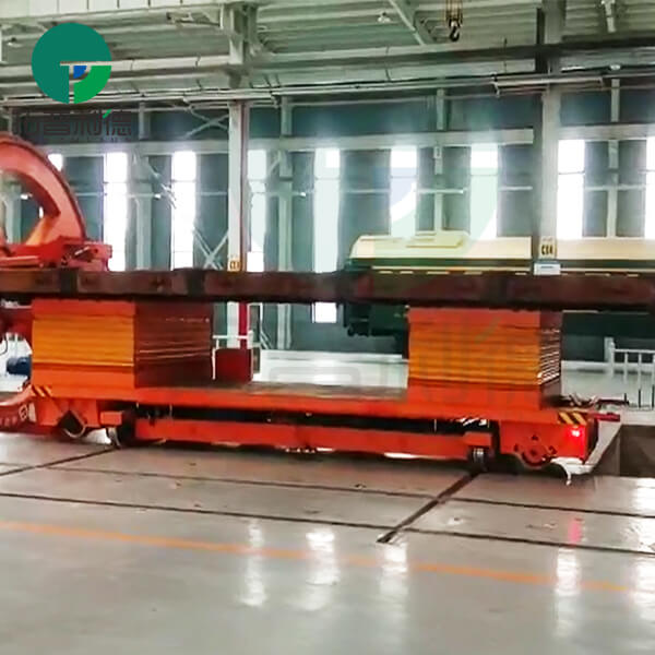 Battery Power Automated Cross Rail Transfer Cart With Hydraulic System