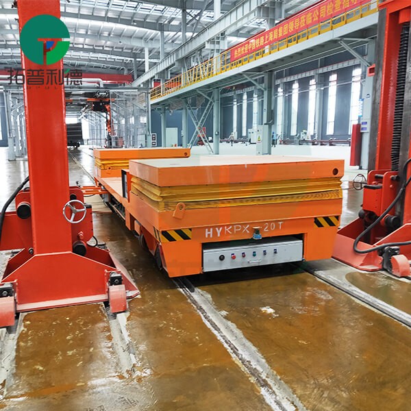 Battery Power Automated Cross Rail Transfer Cart With Hydraulic System