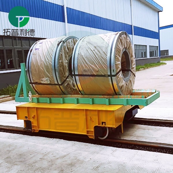 10T Workshop Rail Powered Coil Transfer Cart On Rails