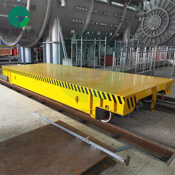 Cable Drum Power Electric Transfer Trolley On Sand Blasting Room 20T