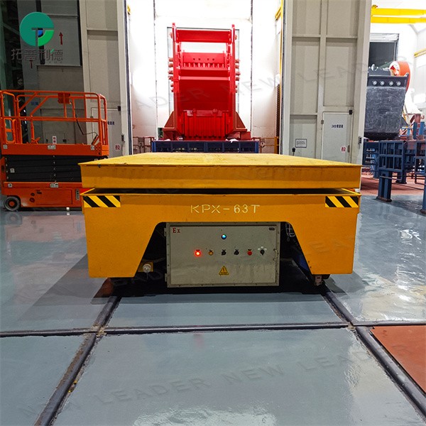 63 Ton Battery Power Lift Table Transfer Trolley On Cross Rail