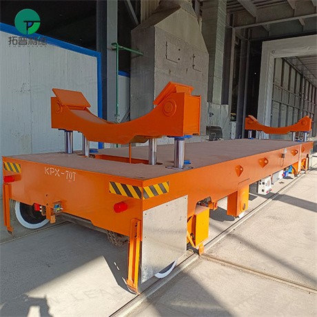 70T Warehouse Coil Handling Electric Rail Transfer Cart