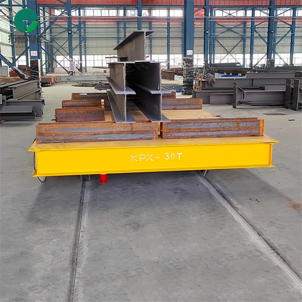 30T Steel Beam Transfer Rail Handling Electric Trolley