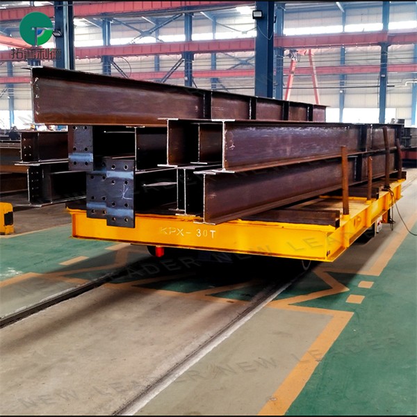 30T Steel Beam Transfer Rail Handling Electric Trolley