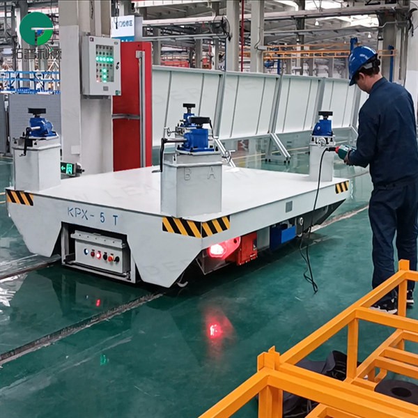 5 Tons Lithium Battery Electric Rail Flatbed Car