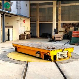 30 Ton Electric Rail Transfer Cart On Turntable