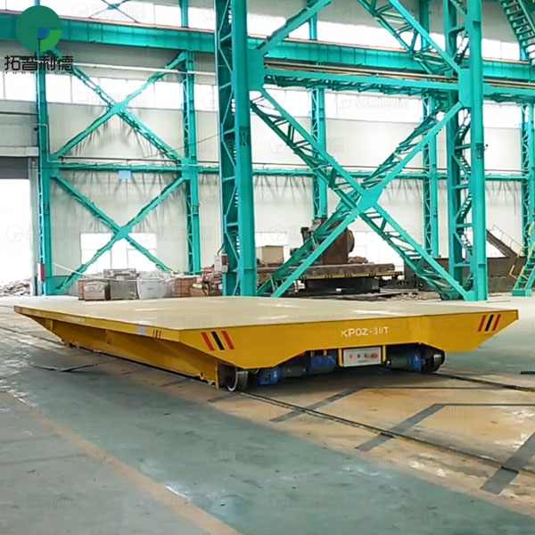 30 Tons Steel Plate Electrical Rail Transfer Carts