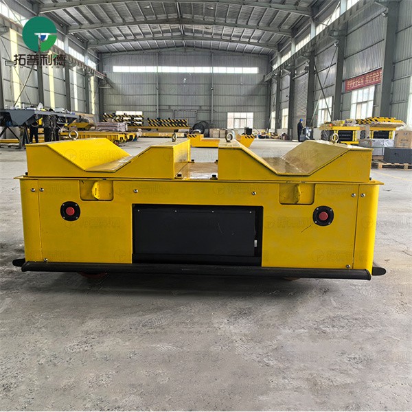 1.5 Ton Steerable Trackless Transfer Trolley With V-frame