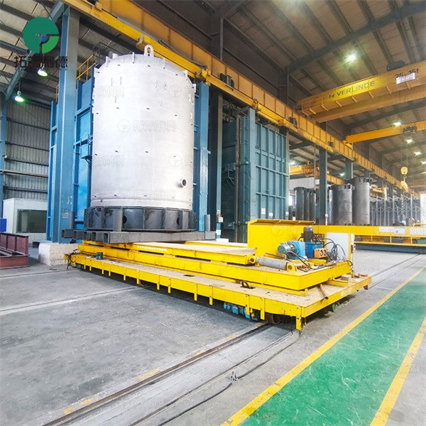 40Ton High Payload Factory Cable Reel Powered Rail Transfer Cart