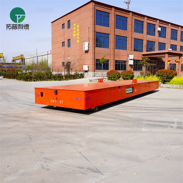 Long Table Steerable 5Ton Trackless Electric Transfer Trolley