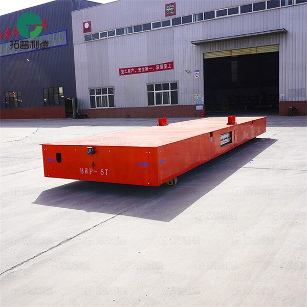 Long Table Steerable 5Ton Trackless Electric Transfer Trolley