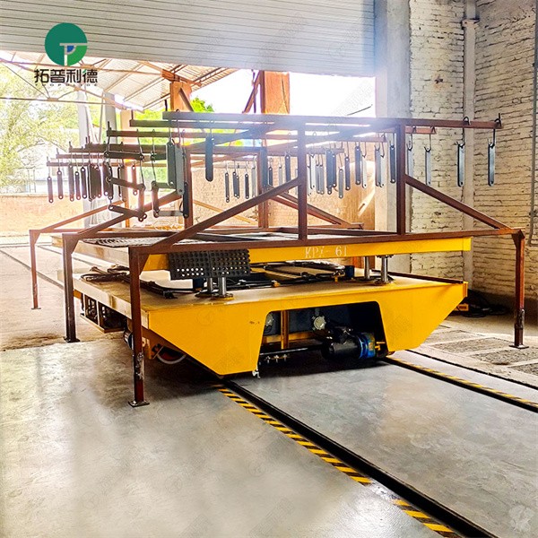 6Ton Rail Electric Flatbed Trolley With Hydraulic Lift