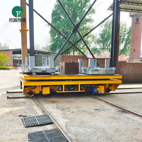 6Ton Rail Electric Flatbed Trolley With Hydraulic Lift