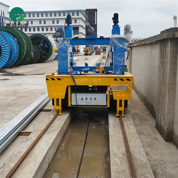 15Ton Port Use Towed Cable Powered Rail Transfer Cart