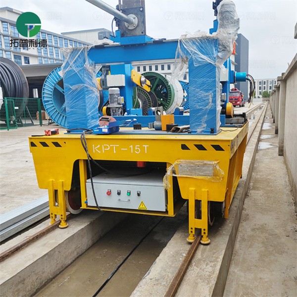 15Ton Port Use Towed Cable Powered Rail Transfer Cart