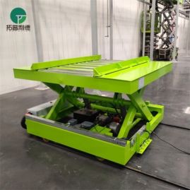 0.5T Warehouse Scissor Lift Rail Electric Transfer Cart