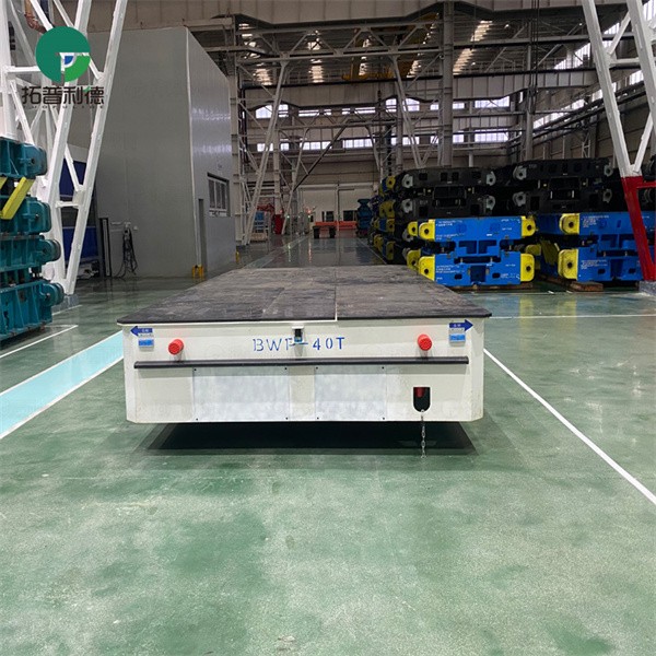 40T Warehouse Steerable Remote Control Mold Trackless Transfer Cart