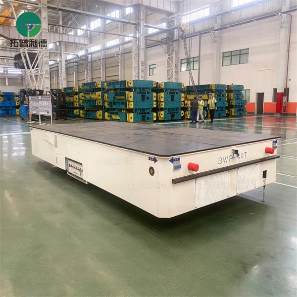 40T Warehouse Steerable Remote Control Mold Trackless Transfer Cart