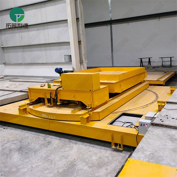 25T Industrial Heavy Duty Rail Transfer Cart With Turntable