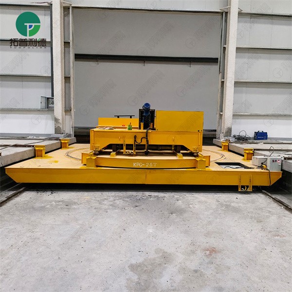 25T Industrial Heavy Duty Rail Transfer Cart With Turntable