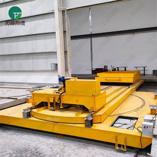 25T Industrial Heavy Duty Rail Transfer Cart With Turntable