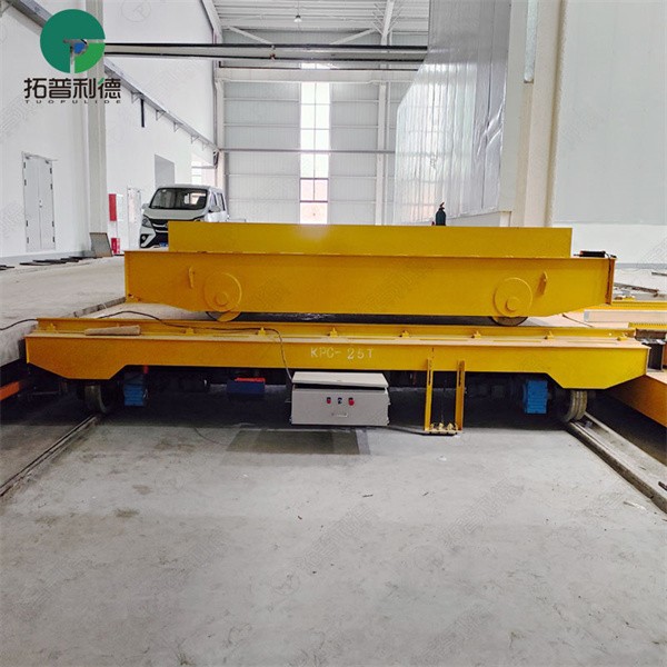 25T Industrial Heavy Duty Rail Transfer Cart With Turntable