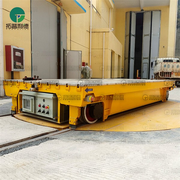 30Ton Factory Battery Operated Rail Transfer Carts With Turntable