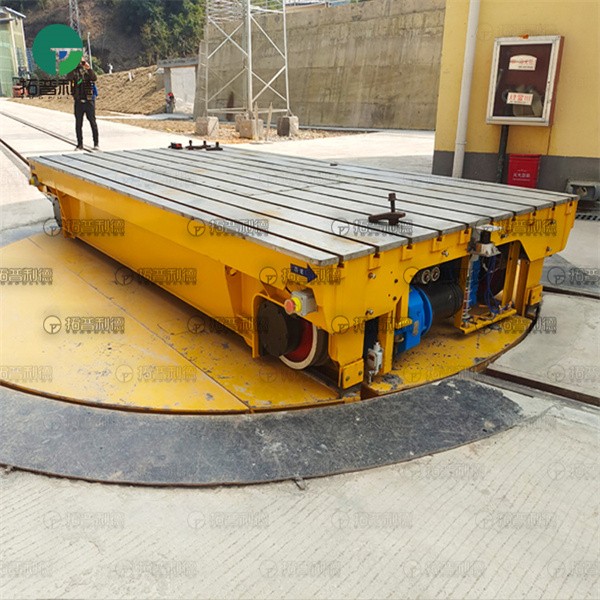 30Ton Factory Battery Operated Rail Transfer Carts With Turntable