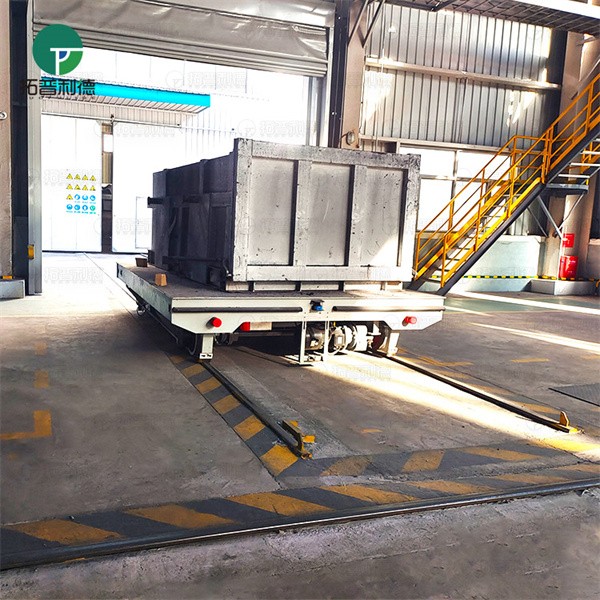 Industrial Vertical And Horizontal Moving Rail Electric Flat Cart